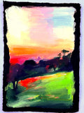 Parliament Hill — original oil painting on handmade paper