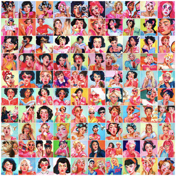 The Complete Set — All 100 Mini Prints
